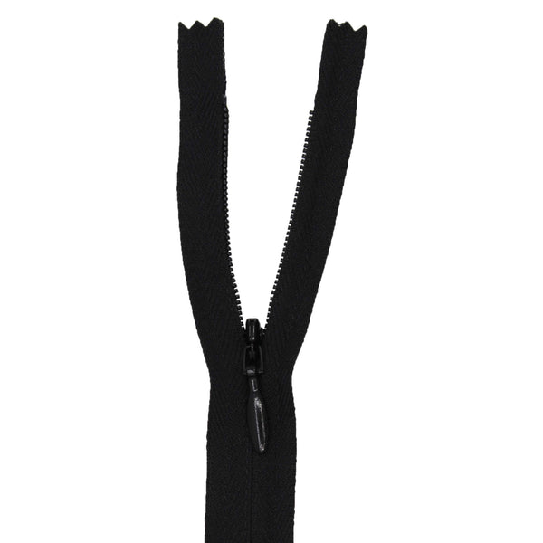 YKK Black Ziplon Invisible Zipper 9 |Harts Fabric