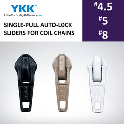 SINGLE-PULL AUTO-LOCK YKK® COIL ZIPPERS