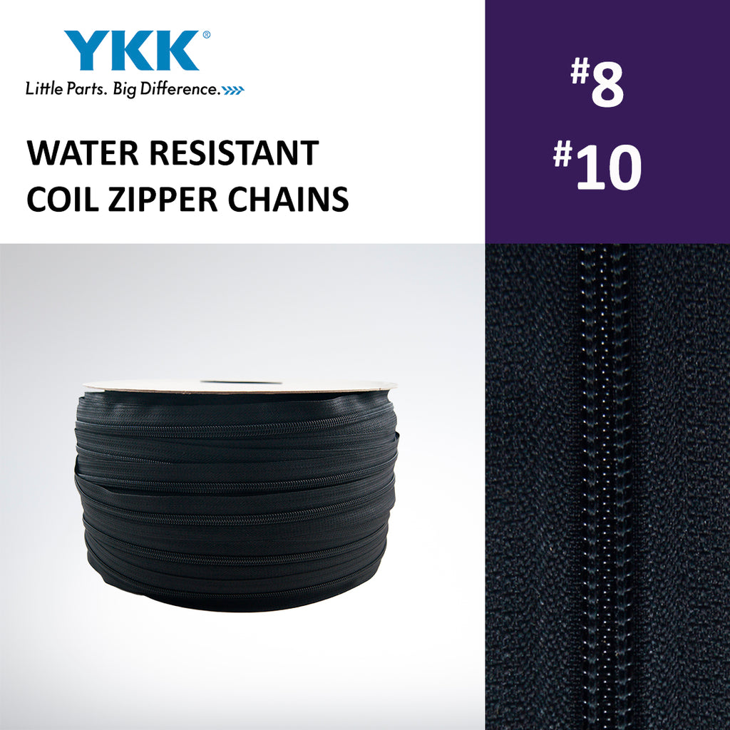 YKK WATER RESISTANT COIL ZIPPER CHAINS | Quality Thread