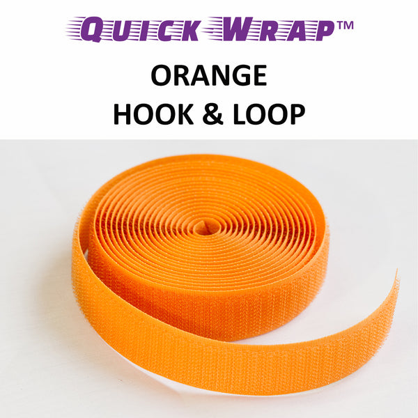 QUICK WRAP - ORANGE - HOOK ON ONE SIDE, LOOP ON THE OTHER SIDE - A QTN BRAND