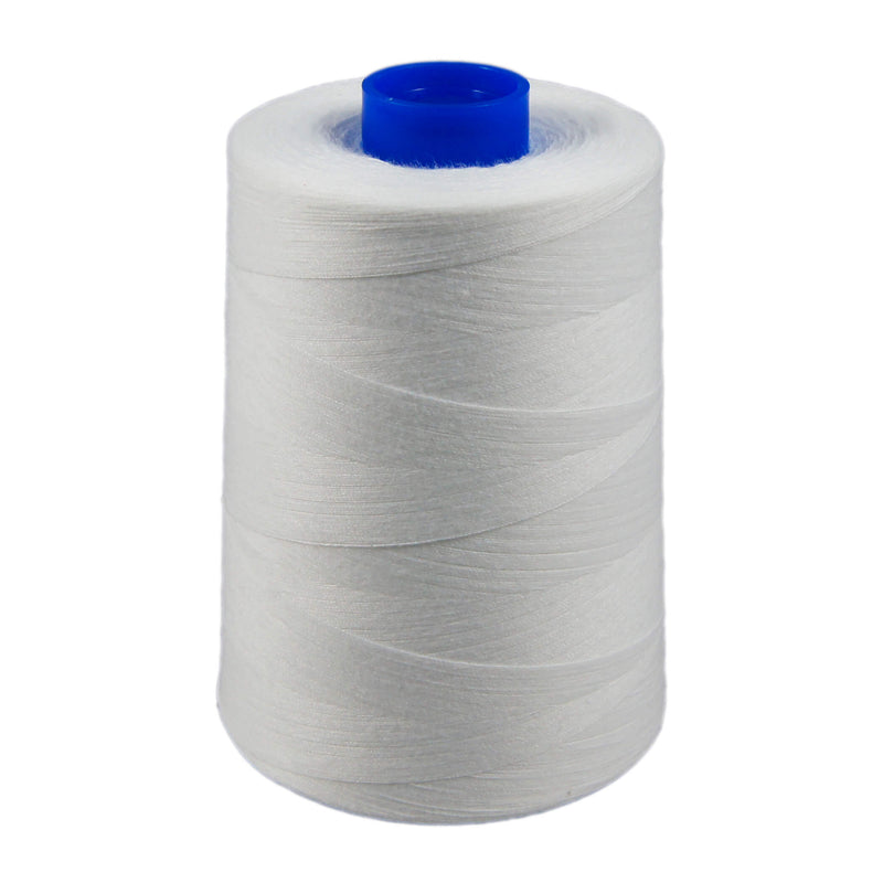 Spun Polyester Thread T40 White 6,000 YDS