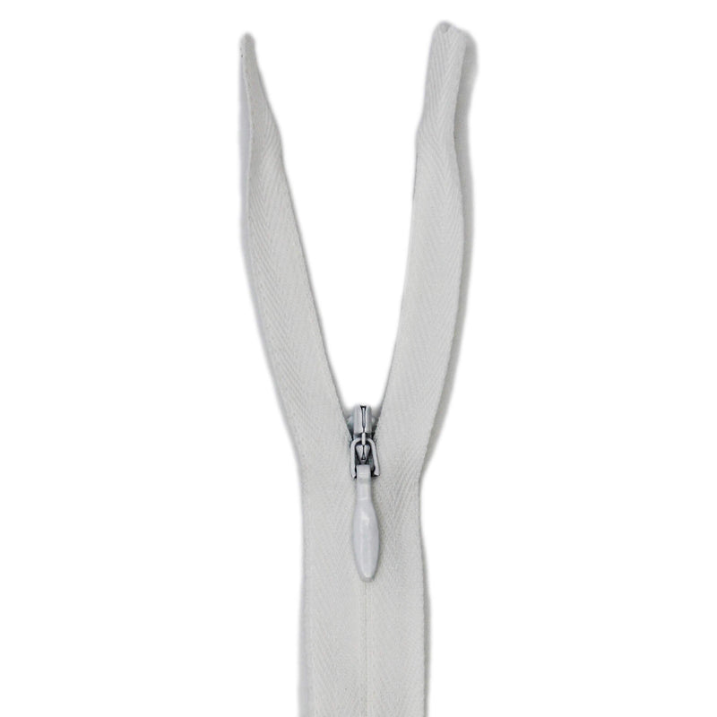 YKK Unique Invisible Zipper 9 in. White