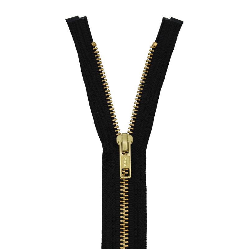 BRASS READY-MADE YKK® METAL ZIPPERS