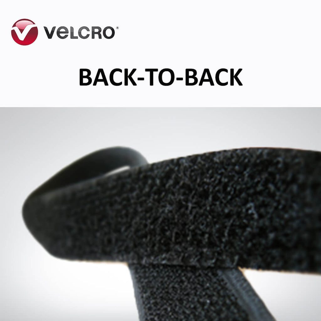 Velcro Brand - 1 inch Black Loop: Pressure Sensitive Adhesive - Rubber